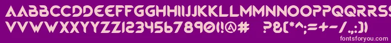 MagmawaveCaps Font – Pink Fonts on Purple Background