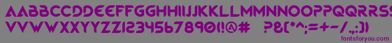 MagmawaveCaps-fontti – violetit fontit harmaalla taustalla