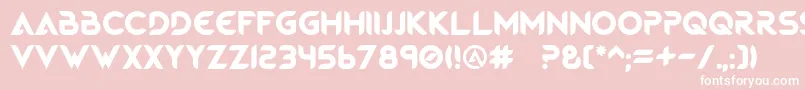 MagmawaveCaps Font – White Fonts on Pink Background