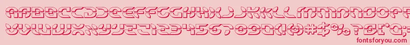 Starfighter3D Font – Red Fonts on Pink Background