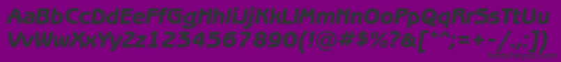 BenguiatgothicheavycItalic Font – Black Fonts on Purple Background