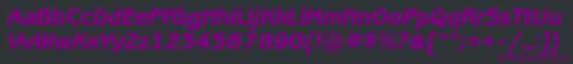 BenguiatgothicheavycItalic Font – Purple Fonts on Black Background