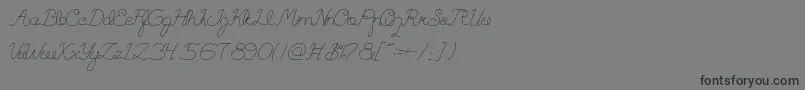 fuente QuestionOfScience – Fuentes Negras Sobre Fondo Gris