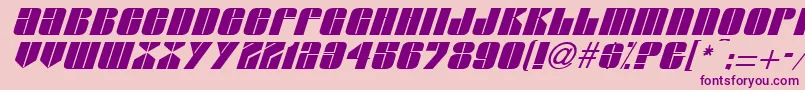 Шрифт ThelmaRegular – фиолетовые шрифты на розовом фоне
