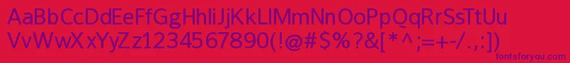 Frankleinmedium Font – Purple Fonts on Red Background