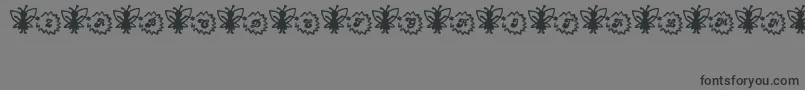 FairySparkle Font – Black Fonts on Gray Background