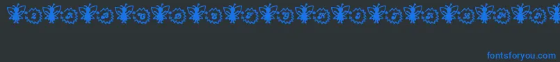 FairySparkle Font – Blue Fonts on Black Background