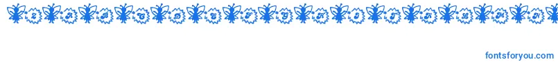 Шрифт FairySparkle – синие шрифты