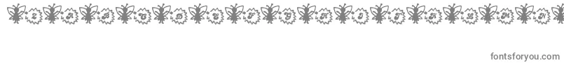 Czcionka FairySparkle – szare czcionki na białym tle