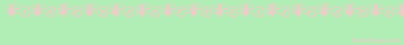 Шрифт FairySparkle – розовые шрифты на зелёном фоне