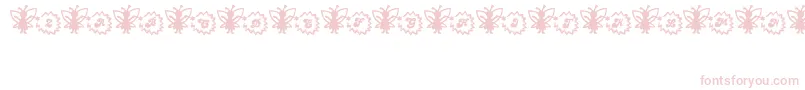フォントFairySparkle – 白い背景にピンクのフォント