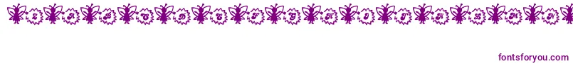 FairySparkle-Schriftart – Violette Schriften auf weißem Hintergrund