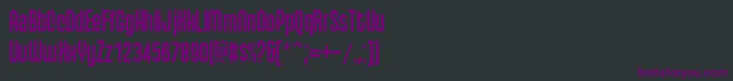 Czcionka Qhyts ffy – fioletowe czcionki na czarnym tle