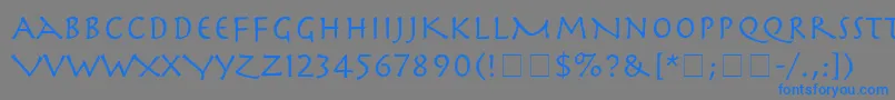 SpartaSsi Font – Blue Fonts on Gray Background