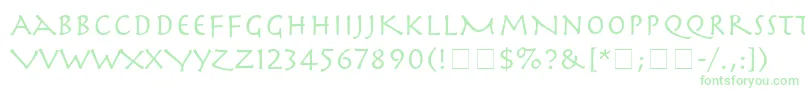 SpartaSsi-Schriftart – Grüne Schriften