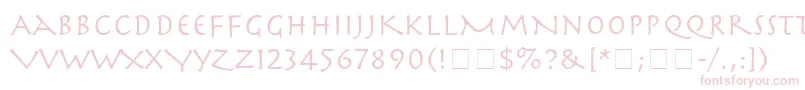 SpartaSsi-Schriftart – Rosa Schriften auf weißem Hintergrund