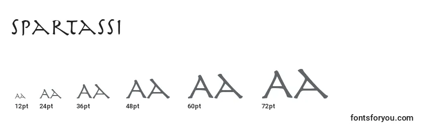 Размеры шрифта SpartaSsi