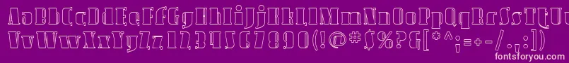 Sfavondaleoutline Font – Pink Fonts on Purple Background