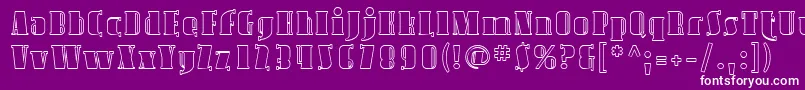 Sfavondaleoutline Font – White Fonts on Purple Background