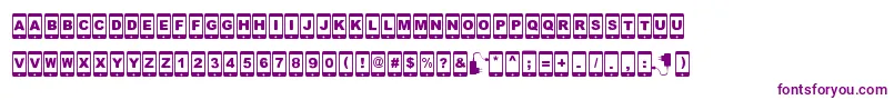 Smartphone Font – Purple Fonts on White Background