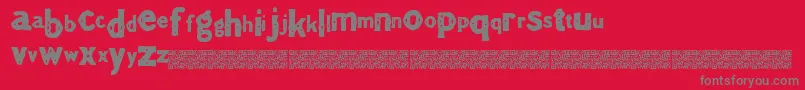 Theaterevent Font – Gray Fonts on Red Background
