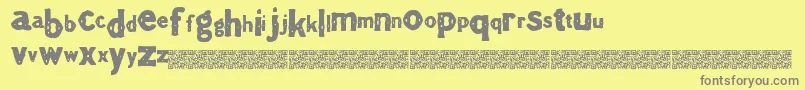 Theaterevent Font – Gray Fonts on Yellow Background