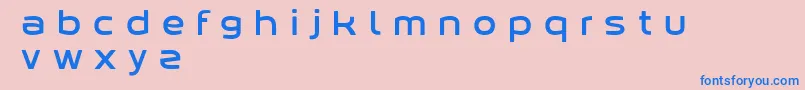 フォントKabegnos – ピンクの背景に青い文字