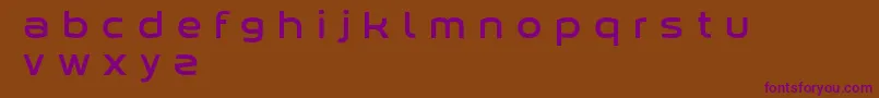 Czcionka Kabegnos – fioletowe czcionki na brązowym tle