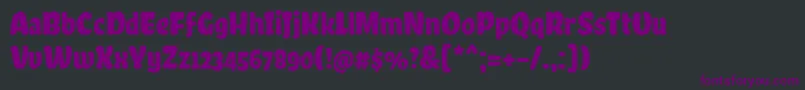 Шрифт ChelaoneRegular – фиолетовые шрифты на чёрном фоне