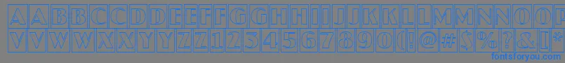 JaspercmotlRegular Font – Blue Fonts on Gray Background