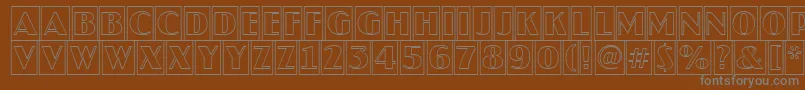 Шрифт JaspercmotlRegular – серые шрифты на коричневом фоне