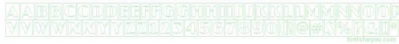 JaspercmotlRegular-Schriftart – Grüne Schriften