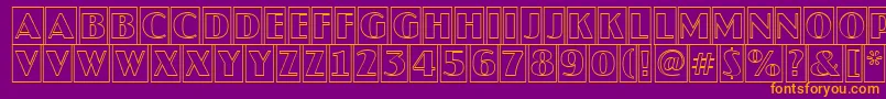 JaspercmotlRegular Font – Orange Fonts on Purple Background