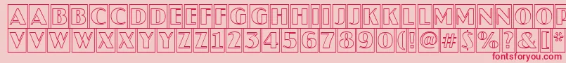 JaspercmotlRegular Font – Red Fonts on Pink Background