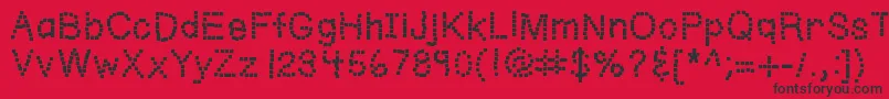 Kbwriteitonapostit Font – Black Fonts on Red Background