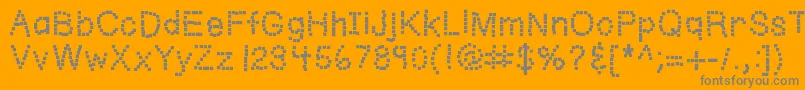 En savoir plus sur la police Kbwriteitonapostit Police Kbwriteitonapostit – polices grises sur fond orange
