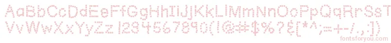 Kbwriteitonapostit Font – Pink Fonts on White Background