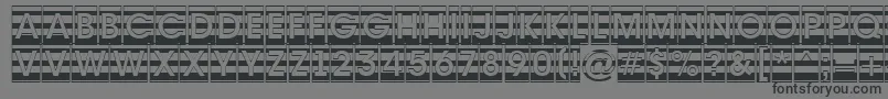 フォントAAvantecmgrdstrBold – 黒い文字の灰色の背景