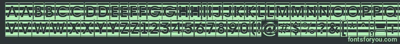 Шрифт AAvantecmgrdstrBold – зелёные шрифты на чёрном фоне
