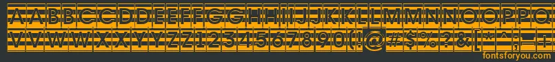 Шрифт AAvantecmgrdstrBold – оранжевые шрифты на чёрном фоне