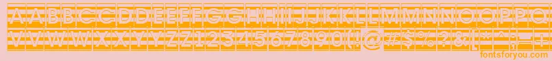 AAvantecmgrdstrBold Font – Orange Fonts on Pink Background