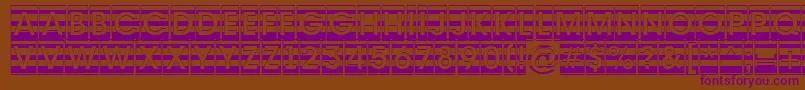 AAvantecmgrdstrBold Font – Purple Fonts on Brown Background