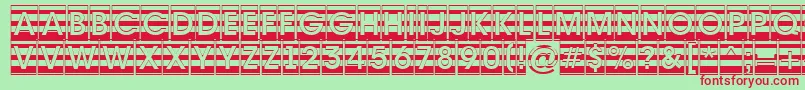 AAvantecmgrdstrBold Font – Red Fonts on Green Background