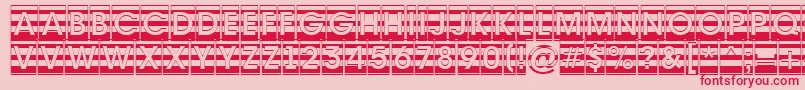 AAvantecmgrdstrBold Font – Red Fonts on Pink Background