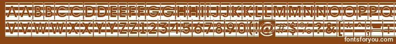 AAvantecmgrdstrBold Font – White Fonts on Brown Background