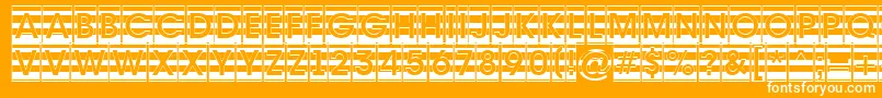 AAvantecmgrdstrBold Font – White Fonts on Orange Background