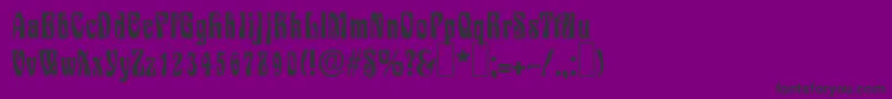 S730DecoRegular-Schriftart – Schwarze Schriften auf violettem Hintergrund