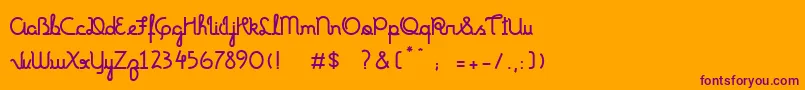 En savoir plus sur la police FonteMundoBold Police FonteMundoBold – polices violettes sur fond orange