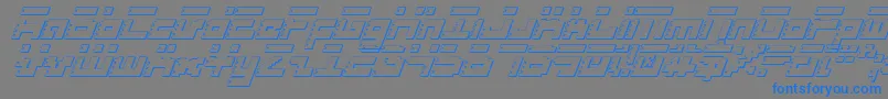 Roidsi Font – Blue Fonts on Gray Background
