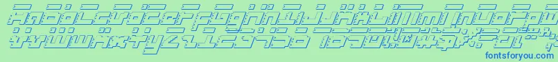 Roidsi Font – Blue Fonts on Green Background
